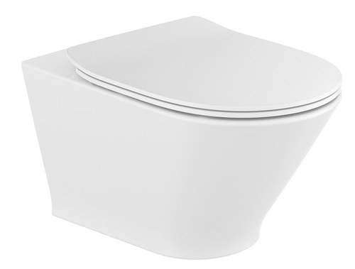 Roca GAP ROUND ZESTAW Miska wc podwieszana Rimless + deska wolnoopadajaca slim duroplast (A34H0N8000)